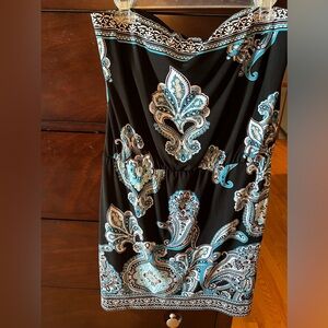 Strapless White House Black Market Dress